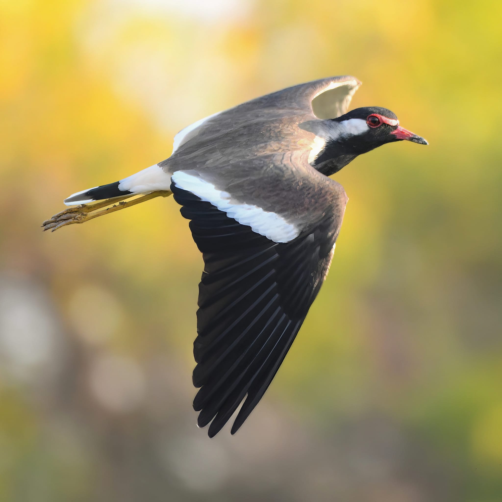 Red-Wattled Lapwing